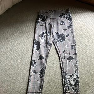 Plaid and Floral 7/8 leggings